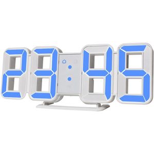 Klok Horloge 3d LED Wandklokken Grote Digitale Datum Tijd Woondecoratie Woonkamer Tafel Desktop Klokken 12/24 Uur display