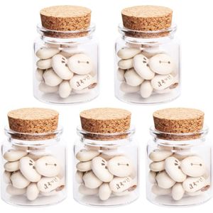 2 Pcs/5 Pcs/10 Pcs/20 Pcs 47*50 Mm 50 Ml Glazen Flessen Wens fles Lege Flessen Sample Opslag Diy Decoratie Ambachten