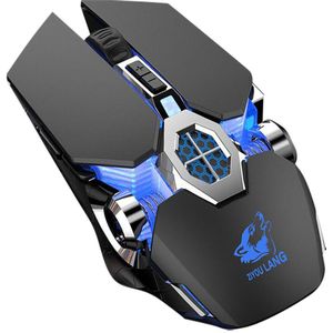 X13 2.4G Draadloze Oplaadbare Gaming Muis Mute Klik Ademen Licht 2400Dpi Draagbare Gaming Muis Voor Laptop Desktop Pc