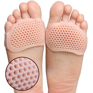 2Pairs Silicone Honeycomb Forefoot Pad Metatarsal Pads Pain Relief Orthotics Foot Massage Anti-Slip Protector Cushion Foot Care