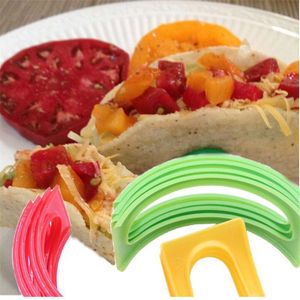 Seaan 12 Pcs Keuken Gadget Mexicaanse Pannenkoek Houder Taco Holder Stand Maïs Roll Pizza Plastic Pallet Houder Set Cookie Pie gereedschap