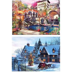 2000 Stuks Puzzels Educatief Speelgoed Landschap Ruimte Sterren Educatief Puzzel Speelgoed Voor Kinderen Kerstcadeau, 4 & 5