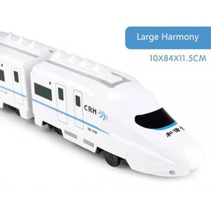 Harmonie Motorwagen Simulatie High-Speed Railway Trein Elektrische Geluid En Licht Muziek Trein Model Puzzel Kinderen Speelgoed Jongen
