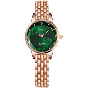 NAIDU Rose gold Vrouwen Horloges Dames Armband Horloge vrouwen quartz jurk horloge casual feminino reloj mujer kol saati