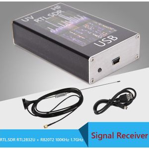 Draagbare Radio Rtl Sdr Usb Tuner Ontvanger RTL2832U + R820T2 100Khz-1.7Ghz Uhf Vhf Hf Rtl. Sdr Usb Blauw Tuner Ontvanger Kit