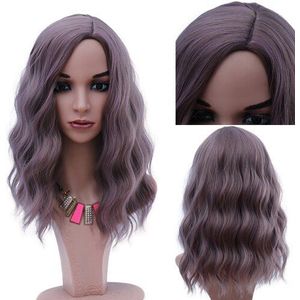 Ombre Rode Pruiken Synthetisch Haar Kort Krullend Bob Pruik Natuurlijk Golvend Pruiken Voor Vrouwen Daily Party Cosplay Pruik Hittebestendige 16 Inch 220G