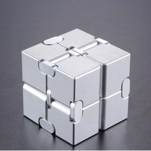 Magische Kubus Aluminium Cube Toys Premium Metalen Vervorming Magische Anti-Stress Cube Stress Reliever Voor Angst