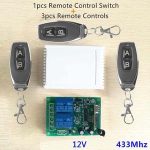 2-CH Zender + Ontvanger 433Mhz Relais Draadloze Afstandsbediening Schakelaar Gate Abs