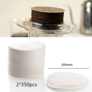 700pcs Ronde Koffie Filter Papier 64mm Voor Aeropress Koffiezetapparaat Professionele Filters Gereedschap Espressomachine Papieren Filter