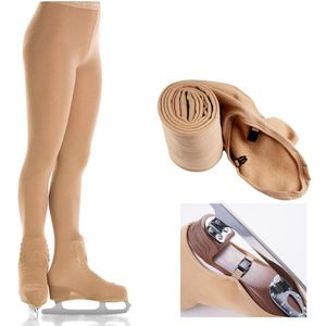 Girls &#39;Pro Schaatsen Panty Over De Boot Cover Figuur Compressie Skate Broek