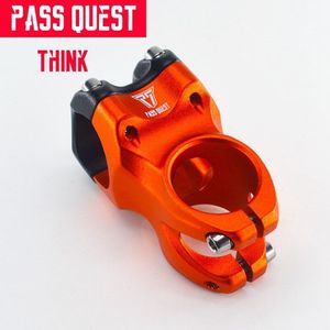 PASS QUEST legering Fiets stuurpen DJ/AM/FR/DH Downhill Mountainbike stuurpen 0 graden 45MM stem voor XC AM MTB Mountainbike Fiets