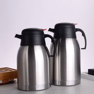 Rvs Dubbele Laag Koffie Pot Huishoudelijke Thermos Hotel Business Ktv Grote Capaciteit Thermoskan Pot Water Jug