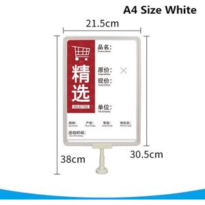 A4 Plastic Teken Houder Display Frames 8.5X11 Papier Foto Stand Dubbelzijdig Tafel Top Menu Document Houders stand
