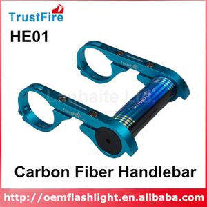 TrustFire HE01 Carbon Stuur Extender voor Fiets Licht-Blauw