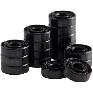 16Pcs Kogellagers Skateboard Lagers Dubbele Rubber Sealed Afgeschermde Miniatuur Diepe Groef Lagers