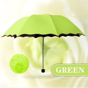 Bloesem Paraplu Anti-Uv Waterdichte Draagbare Reizen Paraplu Mode Opvouwbare Paraplu Regen Vrouwen Mannen Mini Pocket Parasol