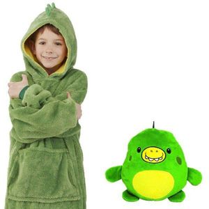 Lovable Huisdieren Hoodie Dinosaurus Hooded Sweatshirt Warme Winterjassen Badjas Fleece Trui Kinderen Kerstcadeau