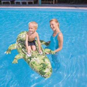Grote drijfvermogen opblaasbare krokodil vlot float zwembad bed float kinderspeelgoed camouflage stoel float 175*102 cm