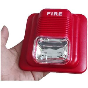 24V Emgergency Alarm Bedrade Sirene Wit Led Flash Light Fire Geluid Licht Sirene Ambulance Alarm Speaker Beveiliging Eas