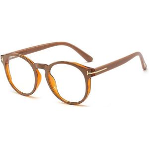 48153 Ronde Plastic Titanium Brilmonturen Ultralight Cat Eye Mannen Vrouwen Optische Mode Computer Bril