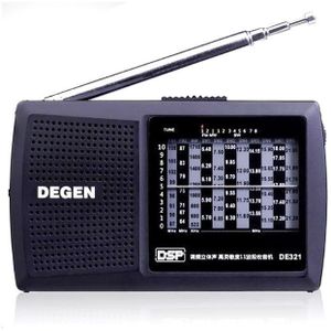 Degen DE321 FM Stereo MW SW Radio DSP World Band Receiver Full band Radio FM