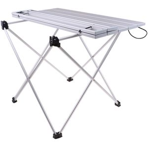 Outdoor Aluminium Opvouwbare Picknick Camping Desk Tafel Ultralight Compact Formaat Met Storage Pouch Voor Tailigating Achtertuin Vissen