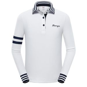 Jongens Meisjes Golf Shirt Tops Lente Herfst Kids Lange Mouw Ademend Golf Kleding T-shirt Striped Sailor Sportkleding