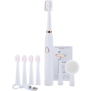 7-In-1 Sonic Elektrische Tandenborstel 6-Speed IPX7 Waterdicht Huishouden Automatische Zacht Gezicht Tandenborstel Tand whitening Oral Care