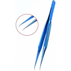 Titanium Legering/Roestvrij Pincet Professionele Onderhoud Tool 0.15Mm Rand Precisie Vingerafdruk Pincet Rechte/Gebogen Tip