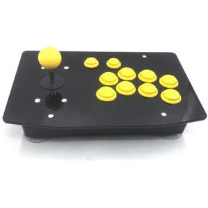 RAC-J500S 10 Knoppen Arcade Joystick Usb Bedrade Zwart Acryl Paneel Voor Pc