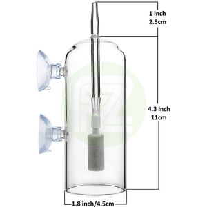 Aquarium CO2 Glas Diffuser Lucht Steen Zuurstof Beluchting Apparaat Voor Aquarium Aquarium Zuurstof Pomp Accessoires