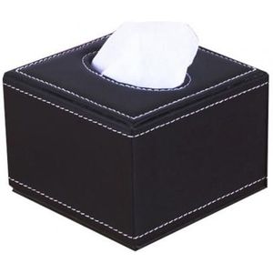 Kunstleer Vierkante Papier Houder Tissue Dispenser Anti-Vocht Tissue Papieren Servet Opbergdoos Case Auto Woondecoratie