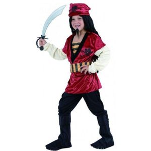 Piraat Kostuum Rood 10 Tot 12 Jaar Oud