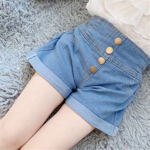 Kind Hoge Taille Denim Shorts Pant Voor Kid Korte Jeans Voor Kinderen Kinderen Jeans Broek Baby Meisje Zomer Kleding shorts Meisjes