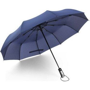 Full-Automatische Floding Business Paraplu Regen Vrouwen Windpoor Zwarte Coating Grote 10K Man Parasol Grote Reizen Auto Paraplu