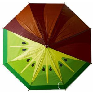 Stijl Vruchten Kinderen Paraplu Cartoon Nylon Captain Zonnige En Regenachtige Paraplu Kids Studenten Carry Supplies