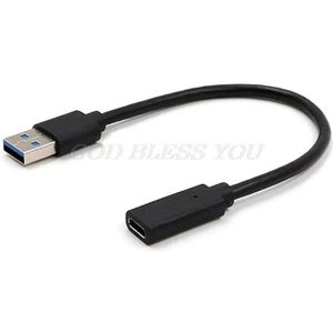 Usb 3.1 Type C Vrouwelijke Naar Usb 3.0 Male Poort Adapter Kabel USB-C Naar Type A Connector Converter Voor macbook Android Mobiele Telefoon