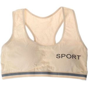 Teenageer Meisjes Sportbeha Gym Katoenen Ondergoed Training Vest Uw Crop Top 8-14 Jaar