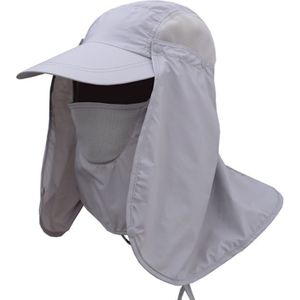 Outdoor Hoed Uv Bescherming Gezicht Hals Flap Man Zon Cap Zomer Mannen Vrouwen Hoed Gezicht Beschermende Werk Toevallige Hoed Zomer