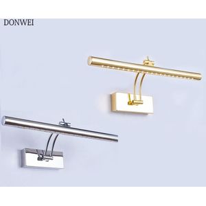 DONWEI LED Spiegel Licht 40 CM 5 W/55 CM 7 W AC85-265V Moderne Cosmetische Roestvrijstalen Wandlamp badkamer Spiegel Licht