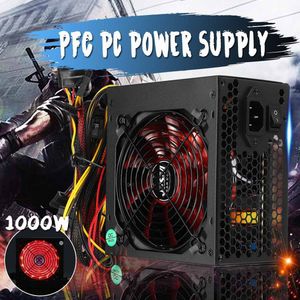 1000W Voeding Actieve Pfc 12V Atx 8PIN + 2x6PIN Sata Pc Voeding Met Rgb Ruisonderdrukking ventilator Voor Desktop Computer