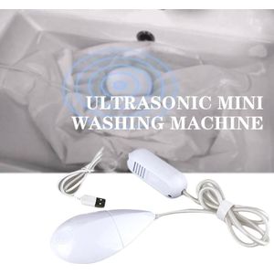 Mini Wasmachine Ultrasone Bubble Cleaner Wassen Apparaat Machine Plastic Wit Intelligente Automatische Draagbare Usb Opladen Travel