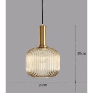 Nordic Retro restaurant colorfull glas hanglampen Creatieve woonkamer Lamp Eenvoudige bedlampje LED E27 licht