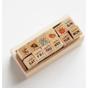 Houten Kleine Seal Mini Diy Leuke Dagboek Journal Hout Stempel