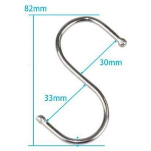 10 Stks/set Metalen S Vormige Haken Badkamer Keuken Kapstokken Multifunctionele Sundriesopslag Haken Hangers Houder