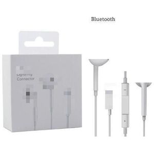 Verlichting Bedrade Oortelefoon Met Microfoon Stereo Oortelefoon In-Ear Bluetooth Headset Voor Iphone 8 7 Plus X Xs Max xr Telefoon