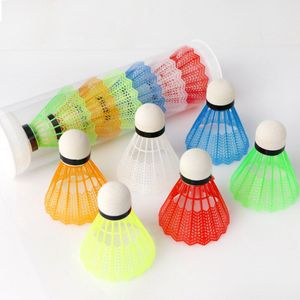 Badminton Ball Indoor Outdoor With Box Plastic Accessories Portable Sports Training For Kids Colorful Shuttlecock Competition