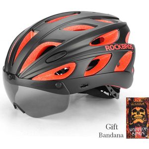 Rockbros Fietsen Fietshelmen Met Zonnebril Integraal Gevormde Ultralight Magnetische Mtb Mountain Road Goggles Fiets Helmen