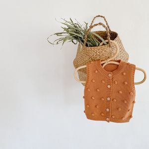 Herfst Jongens En Meisjes Baby Trui Gebreide Handgemaakte Vest Jas Veelzijdige Vest