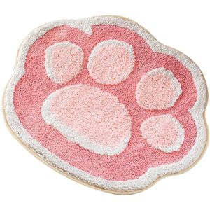 Cartoon Kat Poot Gedrukt Wateropname Badmat Super Leuke Floor Tapijten Non Slip Zacht Tapijt Voor Thuis Slaapkamer Entree deurmat